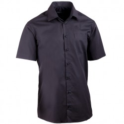 Černá pánská košile rovná 100 % bavlna Assante 40116