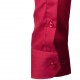 Vínová pánská košile s dlouhým rukávem slim fit Aramgad 30380