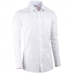 Prodloužená košile slim pánská bílá Aramgad 20000