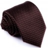 Hnědá puntíkovaná kravata Greg 92889