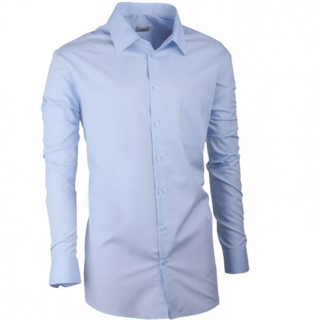 Modrá pánská košile s dlouhým rukávem rovná Aramgad 30481