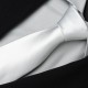 Pánská bílá jednobarevná kravata Greg 99920