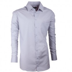 Prodloužená košile regular světle šedá Assante 20104