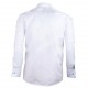 Prodloužená košile na mažetový knoflík bílá regular Assante 20008