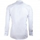 Košile prodloužená pánská bílá slim fit na manžetový knoflík Assante 20016