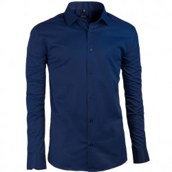 Prodloužená košile modrá Assante 20607