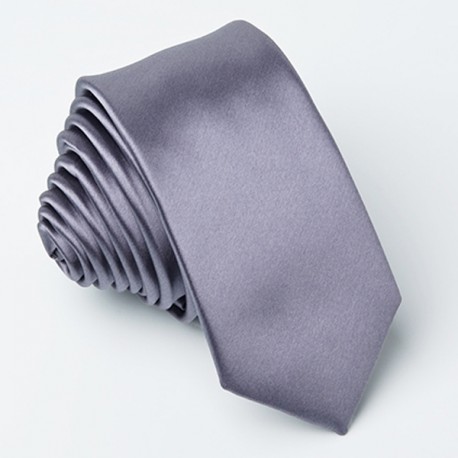 Tmavě šedá kravata slim fit Greg 99119