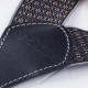 Luxusní černohnědé kšandy s hedvábným leskem kožená poutka Assante 90065